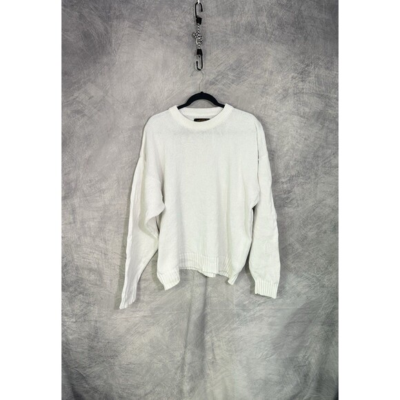 Vtg Eddie Bauer Crew Neck Sweater Men's XL Knit Heavyweight Fisherman Nautical - Picture 1 of 5